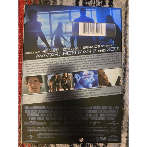 Skyline Movie DVD NR 2011 Alien Sci-Fi Action - Picture 2 of 2